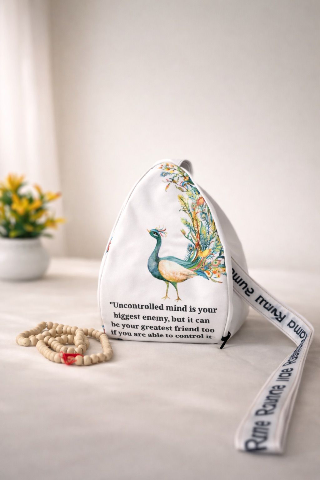 Handcrafted Krishna Japa Mala Bag for Daily Chanting & Meditation
